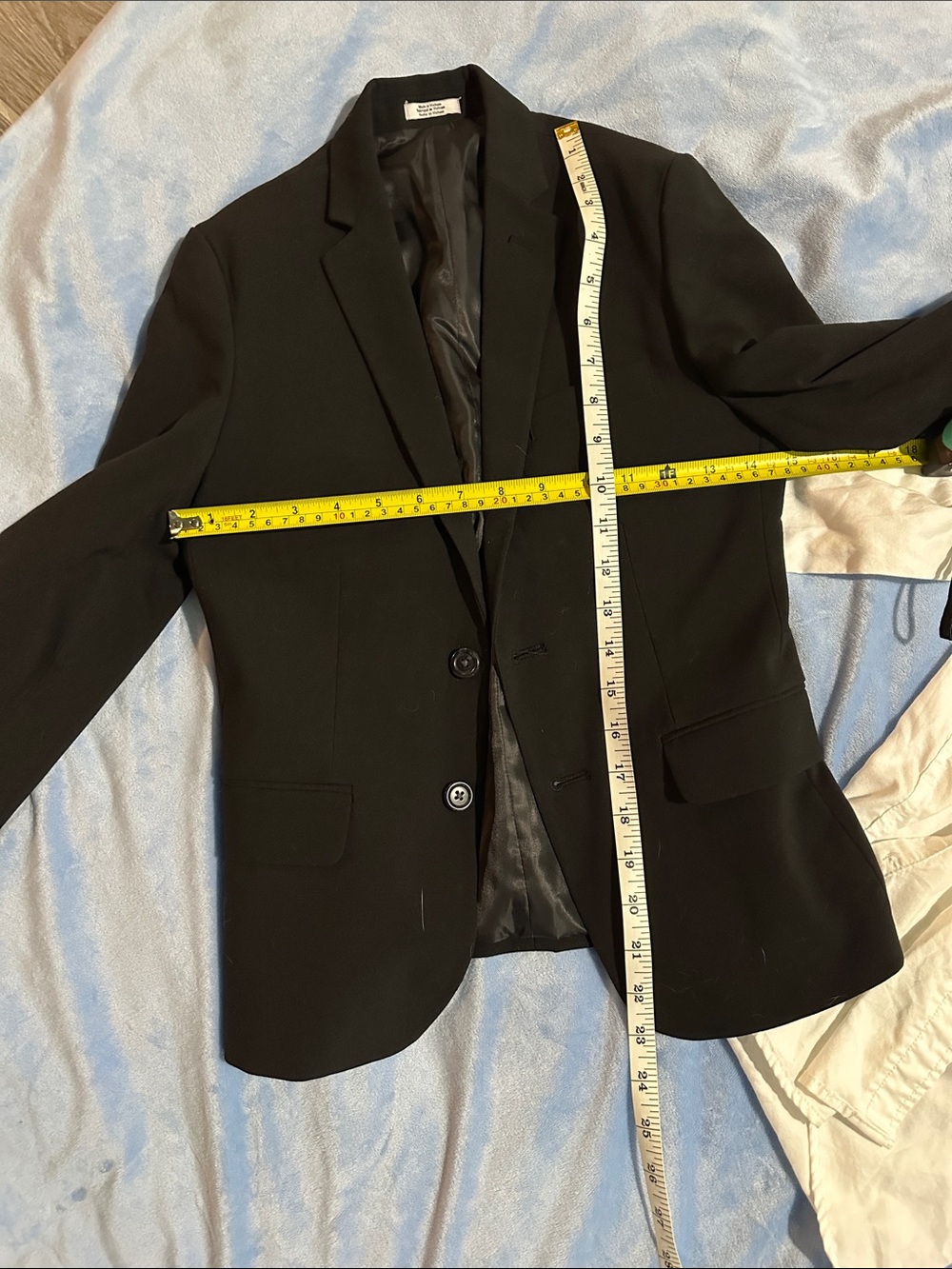 Calvin Klein Black Single-Breasted Kids Blazer and white shirt